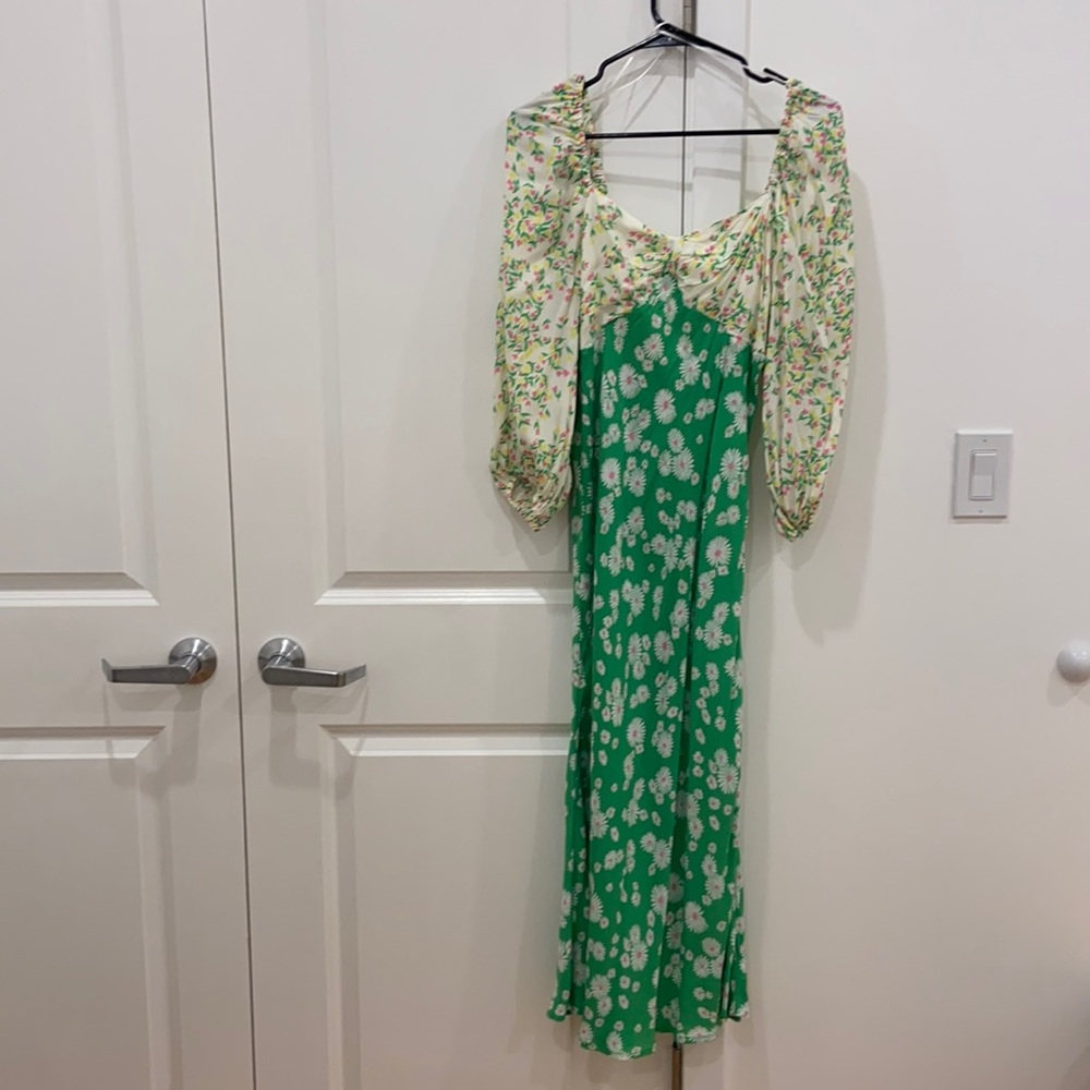 RIXO X Target Green Daisy Dress
